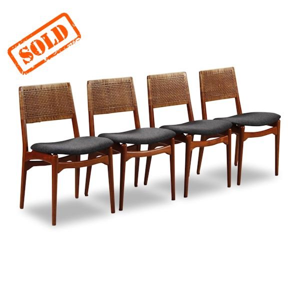 Vintage Dining Chairs By E Knudsen For Jensen Lykkegaard