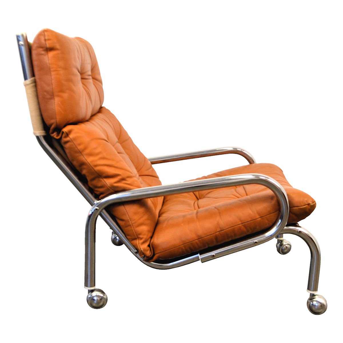Beste Vintage Zweeds design leren fauteuil – Vintage Vibes JP-61